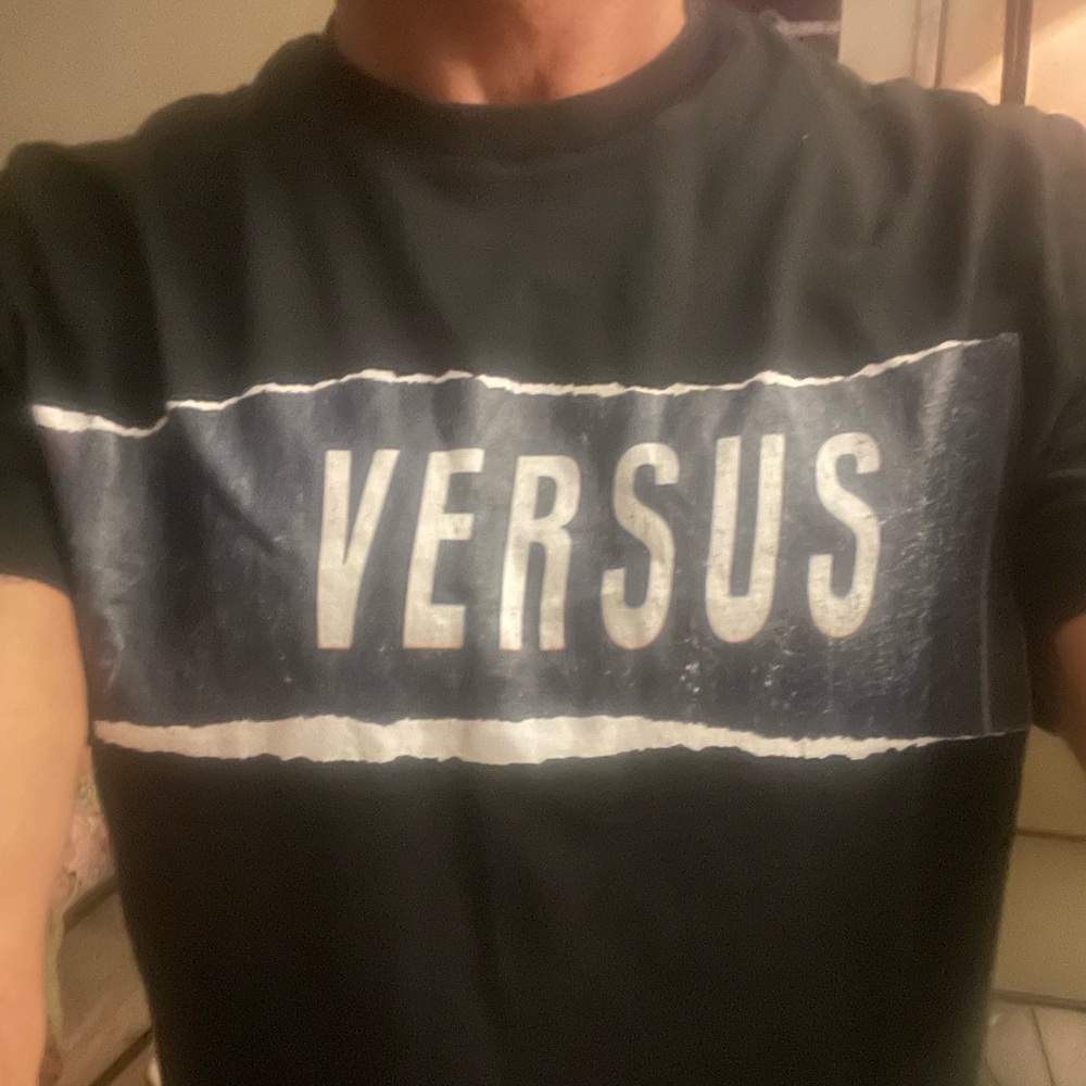 Gianni Versace - Versus - Zayn Malik Men’s L Black VERSUS Logo T-Shirt - Rare!